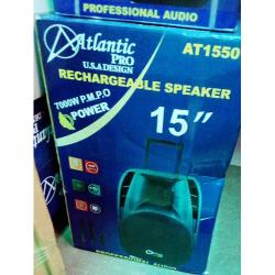 ATLANTIC PRO RECHARGEABLE SPEAKER 15 Inches AT1550 7000W- deluxe.com.ng