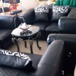 BLACK 7 SEATERS SOFA (FORIN)