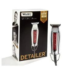 Wahl Professional 5-Star Detailer with Adjustable T Blade for Extremely Close Trimming and Clean and Crisp Lines for Professional Barbers and Stylists - 8081-1227H, Silver - Deluxe.com.ng