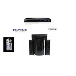 Polystar Home Theatre Speaker Pv-3331-3.1 + Dvd Player + Free Extension