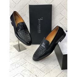  BILLIONAIRE LUXURY MEN'S CORPORATE SHOE|BLACK|111 (AVAILABLE IN ALL SIZES)