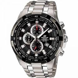 CASIO EF-539D-1AVUDF MEN’S EDIFICE BLACK SILVER CHRONOGRAPH DIAL BRACELET WATCH