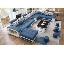 Mak Bento Blue Modular Sectional Sofa+Table 