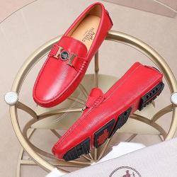 HERMES FORMAL MEN'S SHOE(AVAILABLE IN ALL SIZES)142| RED