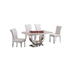 Classic Marble Dinning With 6 Chairs (V)