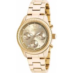 INVICTA 20266 WOMEN’S ANGEL CHRONOGRAPH YELLOW GOLD BRACELET WATCH - Deluxe.com.ng
