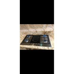 KitchenCraft 90cm 4 Gas + 1 Double Zone Built-in Hob-SH 924 EC - deluxe.com.ng