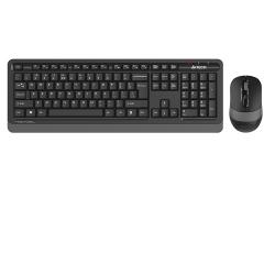 A4TECH FG1010 FSTYLER WIRELESS KEYBOARD AND MOUSE BLUE | GRAY | ORANGE - deluxe.com.ng