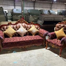 BROWN & WINE ROYAL 7 SEATERS SOFA (BENFU)