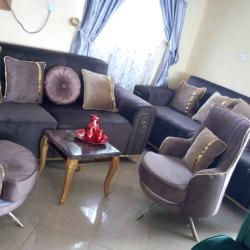 ROYAL LIGHT BROWN 7 SEATERS SOFA (FORIN)