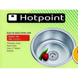 HOTPOINT 43X18CM BUILT- IN SINGLE BOWL SINK | 430 |
