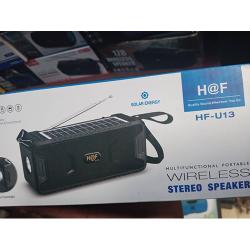GENERIC PORTABLE WIRELESS STEREO SPEAKER | WITH TOUCH LIGHT, SOLAR ENERGY - Deluxe.com.ng