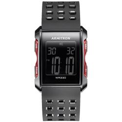 ARMITRON 40/8177RED Men’s Digital Chronograph Black Strap Small Size Watch