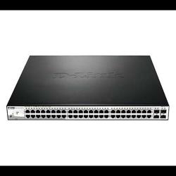 D-LINK 48-Port 10/100/1000BaseT PoE + 4 Gigabit SFP ports Web Smart Switch, 370W PoE budget. (802.3af/802.3  - deluxe.com.ng
