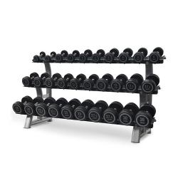 PIVOT FITNESS 495-15DBR RUBBER SADDLE DB RACK 15PAIR - deluxe.com.ng