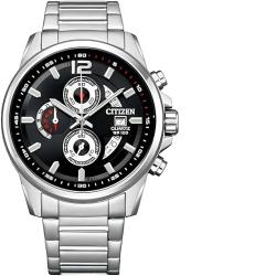 CITIZEN AN3610-55E MEN’S CHRONOGRAPH SILVER BRACELET WATCH - deluxe.com.ng