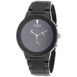 CITIZEN AT2245-57E MEN’S AXIOM ECO-DRIVE CHRONOGRAPH BLACK WATCH- deluxe.com.ng