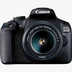 Canon Professional Digital SLR Camera EOS 2000D with 18-55mm Lens (DAME) - deluxe.com.ng