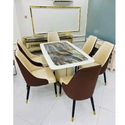 QUALITY DESIGNED 6 MAN CONFERENCE TABLE & CHAIRS  - AVAILABLE (SOFU) - deluxe.com.ng