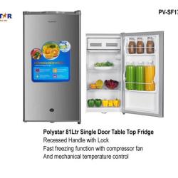 Polystar 81 Litres Table Top Refrigerator | PV-SF173SL - deluxe.com.ng