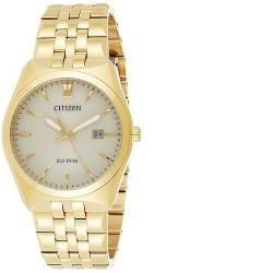 CITIZEN BM7332-61P MEN’S ECO-DRIVE GOLD ANALOG MEDIUM WATCH - deluxe.com.ng