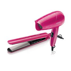 Philips HP 8643 Hair Straightener And Hair Dryer Combo Pack (DT)