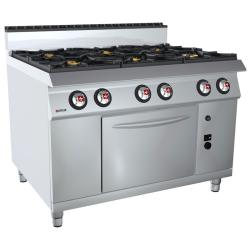 OFFCAR 6 BURNERS GAS RANGE ON GAS OVEN - 80CBG16