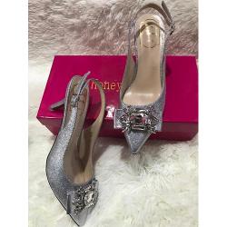 LADIES EXTRAVAGANT HIGH HEELS SHOE|SILVER (AVAILABLE IN ALL SIZES)