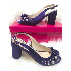 LADIES EXTRAVAGANT HIGH HEELS SHOE|PUR (AVAILABLE IN ALL SIZES)