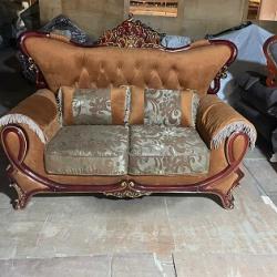 BROWN  & GREY ROYAL 7 SEATERS SOFA (BENFU)