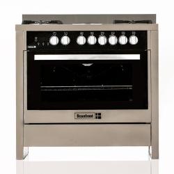 Scanfrost 90x60 5 Gas Burner Cooker Stainless Steel Gas Oven |  SFC9502SS - deluxe.com.ng