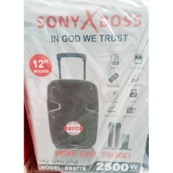 SONY X BOSS 12 INCHES 2500W AUDIO MOBILE SOUND SPEAKER - SB 977E - deluxe.com.ng