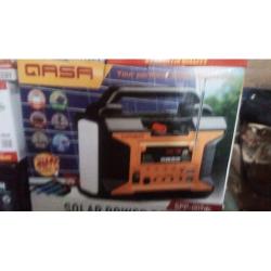 QASA SOLAR POWER PORTABLE AUDIO SYSTEM 3W SPP-007dc - deluxe.com.ng