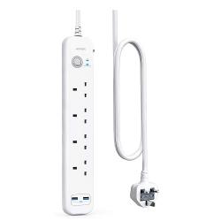 Anker Extension Lead with 2 USB Ports and 4 Wall Outlets |A9141221|