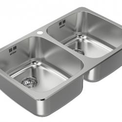 Zitalo ADX220 Double Bowl Sink with No Tray (Medium Size)