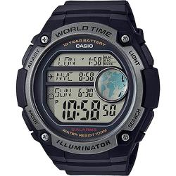 CASIO AE3000W-1AV MEN’S DIGITAL WORLD TIME RESIN BAND XL SIZE WATCH - Deluxe.com.ng