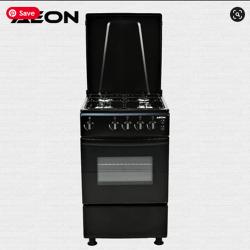 Aeon Gas Cooker | Aeon Gas Cooker 50x50 With 4 Gas Burner Inox Hob Black Colour - S5401MEIXPDBB - deluxe.com.ng