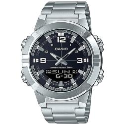 CASIO AMW-870D-1AVDF MEN’S ANALOG-DIGITAL STAINLESS STEEL MEDIUM WATCH - deluxe.com.ng