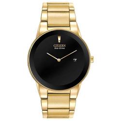 CITIZEN GA1052-55E WOMEN’S AXIOM BLACK DIAL YELLOW GOLD WATCH - Deluxe.com.ng