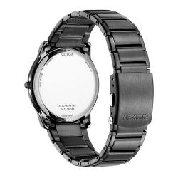 CITIZEN AW1217-83E MEN’S ECO-DRIVE FULL BLACK STAINLESS STEEL ANALOG DRESS MEDIUM WATCH - deluxe.com.ng