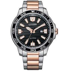 CITIZEN AW1524-84E MEN’S ECO-DRIVE TWO-TONE STAINLESS STEEL WATCH - Deluxe.com.ng