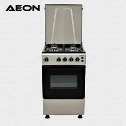 Aeon Gas Cooker | Aeon Gas Cooker 50x50 With 4 Gas Burner Inox Hob Silver Colour- S5401MEIXPDBS - deluxe.com.ng