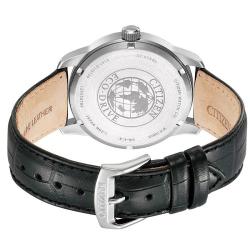 CITIZEN BM8550-14A MEN’S ECO-DRIVE WHITE DIAL BLACK LEATHER WATCH - deluxe.com.ng