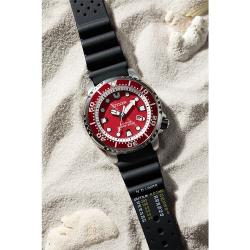 CITIZEN BN0159-15X MEN’S ECO-DRIVE DIVERS RED DIAL RUBBER STRAP WATCH- deluxe.com.ng