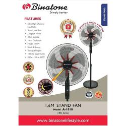 Binatone 1.6M STAND FAN MODE A-1810 - deluxe.com.ng