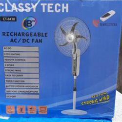CLASSY TECH 18 RECHARGEABLE WITH REMOTE FAN CT-8438 (CRO) - deluxe.com.ng