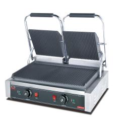 ELECTRIC STAINLESS DOUBLE CONTACT GRILL  220V (MART) - deluxe.com.ng