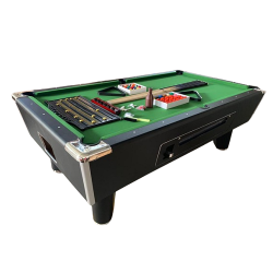 GATEGOLD DQ-P033M 8FT MARBLE EXECUTIVE BILLIARD TABLE (with coins ops & double accesories) - deluxe.com.ng