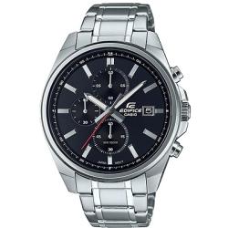 CASIO EDIFICE EFV-610D-1AVUDF MEN’S CHRONOGRAPH BLACK DIAL SILVER BRACELET ANALOG WATCH