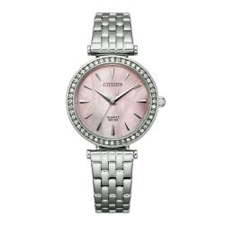 CITIZEN ER0210-55Y WOMEN’S SILVER STAINLESS STEEL QUARZ CHIC WATCH-deluxe.com.ng